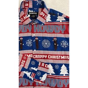 Suitmeister South Park Howdy Ho! Mr.‎ Hankey Long Sleeve Button Down Shirt Large